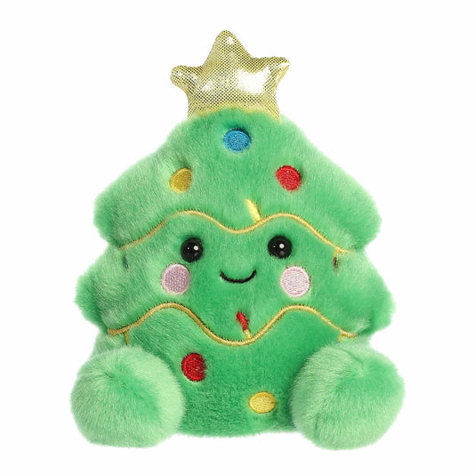 Aurora Festive Palm Pals Douglas Christmas Tree plush in green, soft fabric for shelves