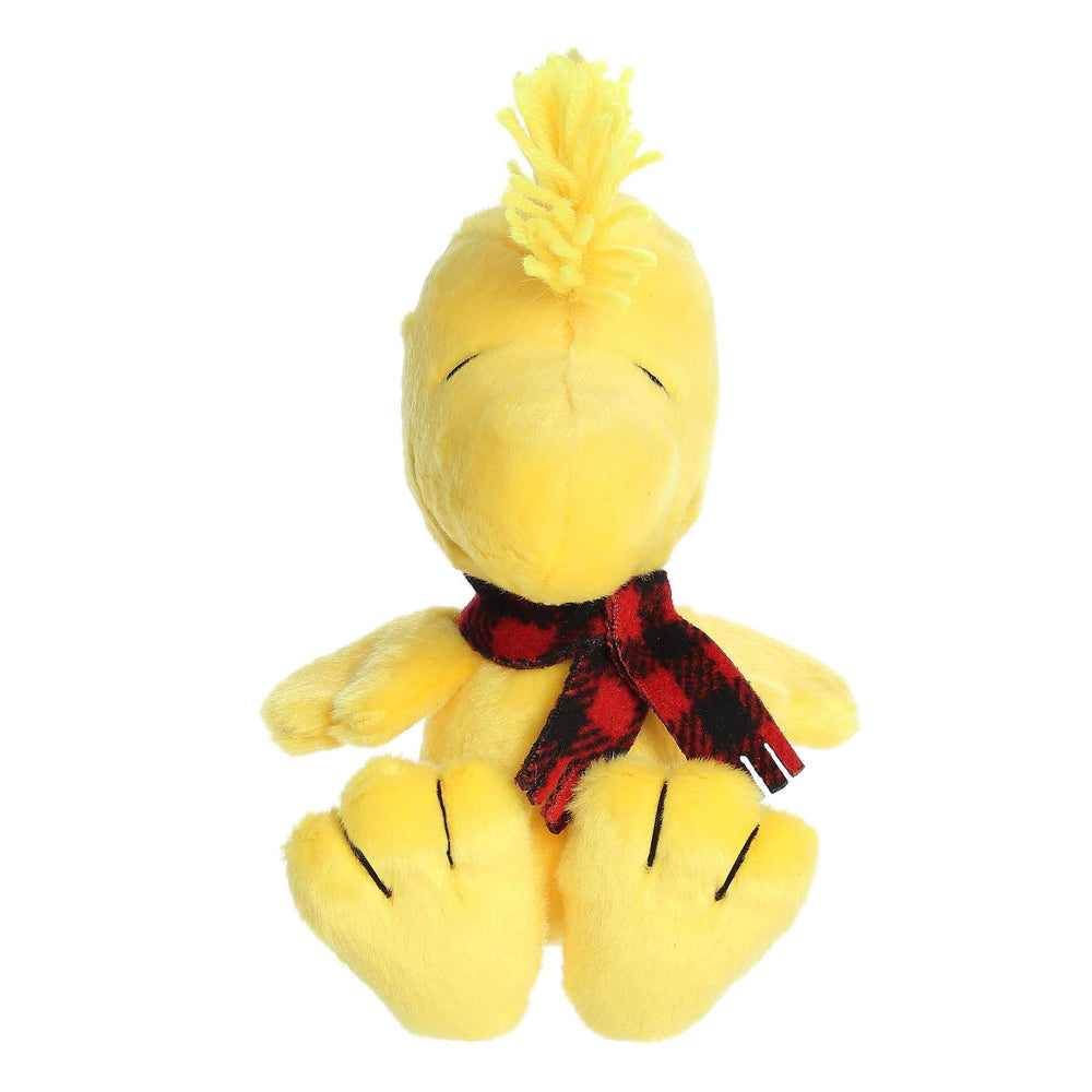 Aurora Woodstock plush back view highlighting durable stitching for lasting snuggles