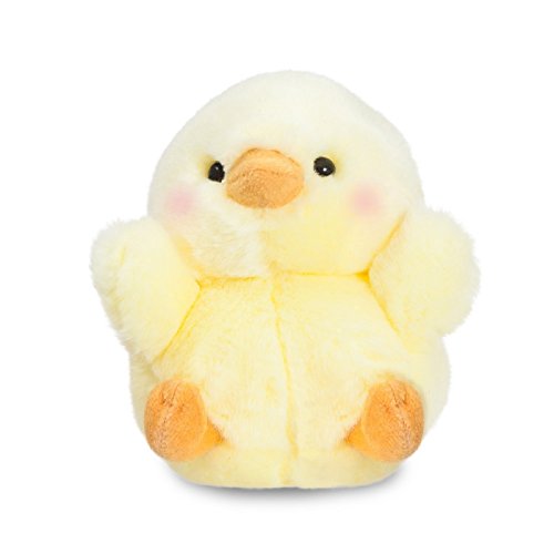 Aurora five-inch plush with hand washable surface for quick cleanup.