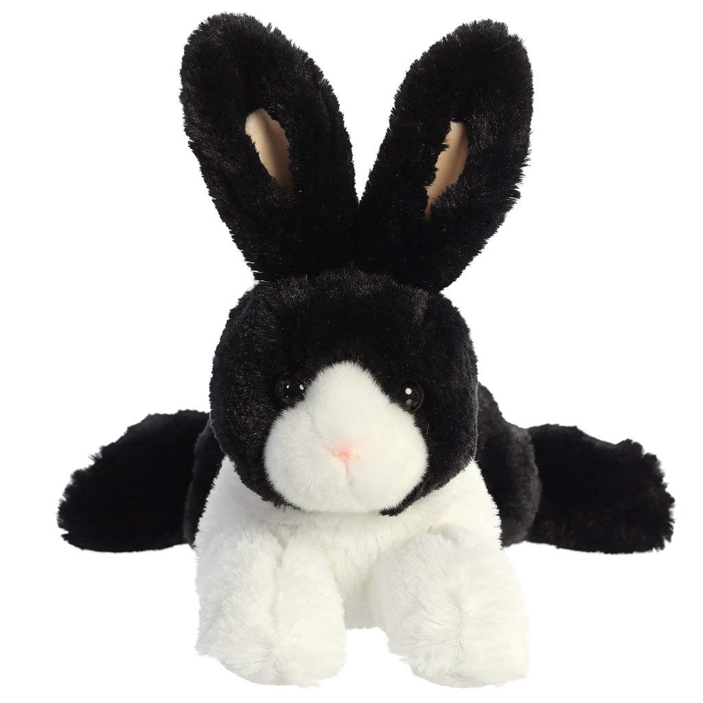 Aurora Flopsie Dutch Rabbit Black fluffy tail detail for display