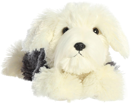 Aurora Flopsie Edwin dog side view, floppy pose ideal for bedtime companionship.