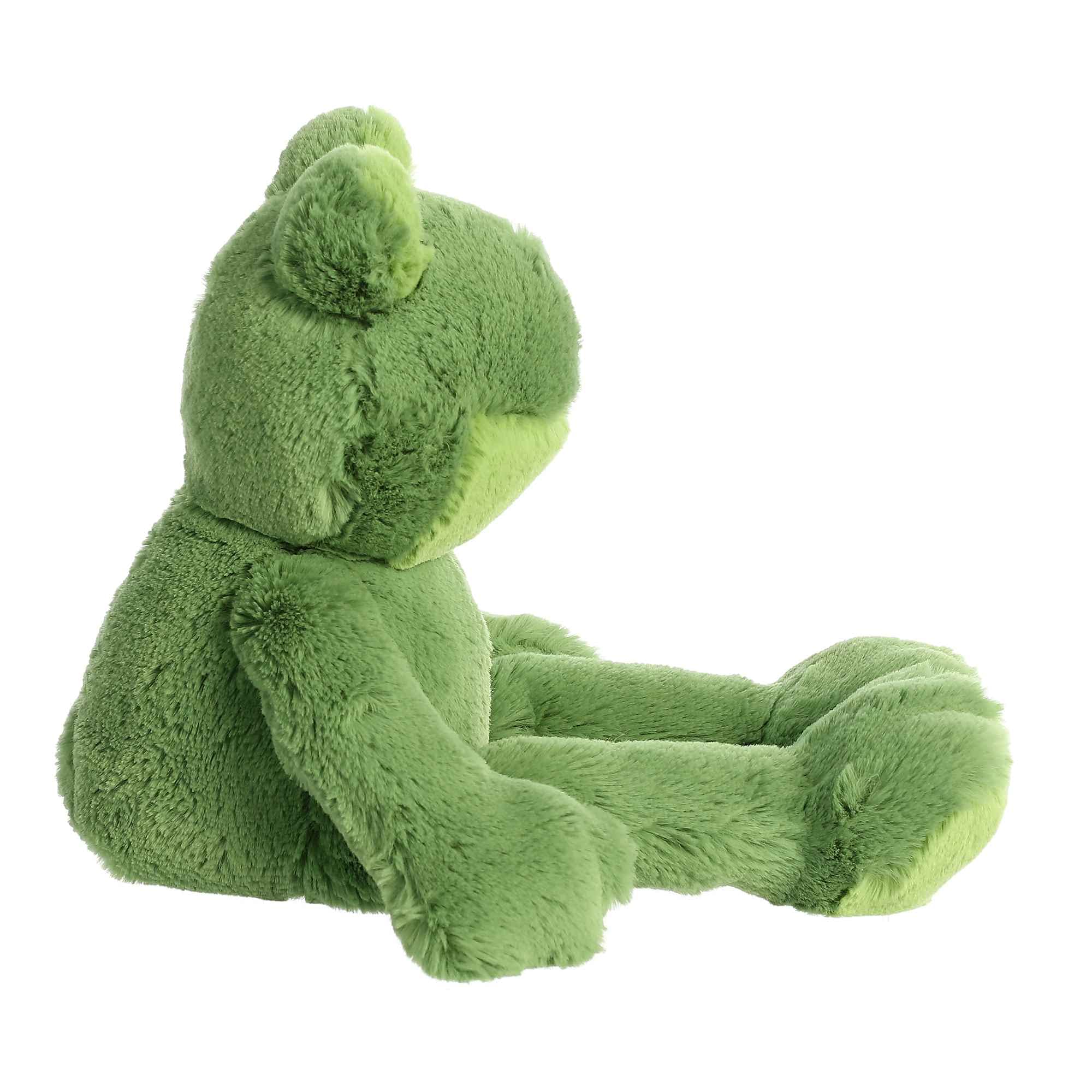 Fernando Frog Flopsie with bean pellets for stable seated play.