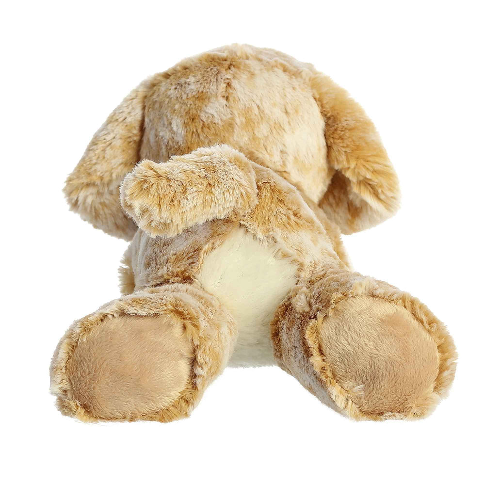 Aurora Flopsie Rusty Retriever resting belly pose ideal for easy play