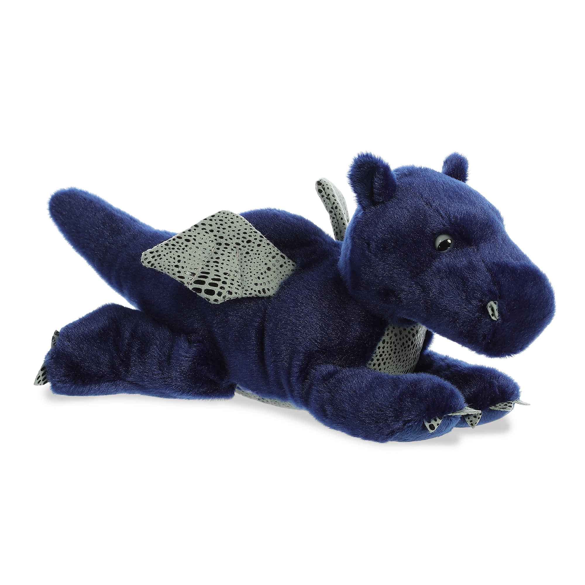 Aurora Flopsie Sapphire Dragon face close-up for cuddly appeal