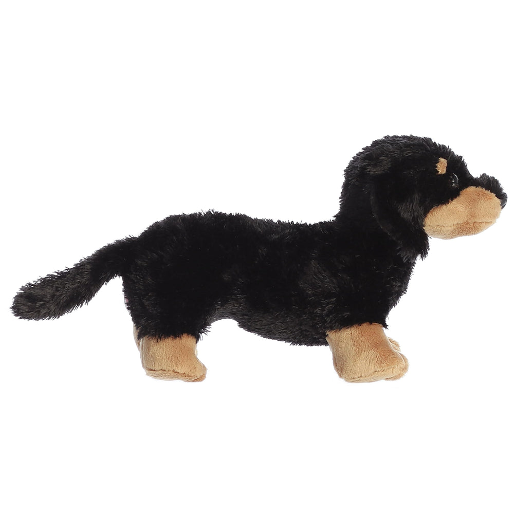Aurora Flopsie Sausage Too brown fur detail highlights cozy plush appeal.