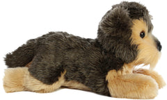 Aurora Flopsie Yorky plush shows soft fur detail for cozy companionship.
