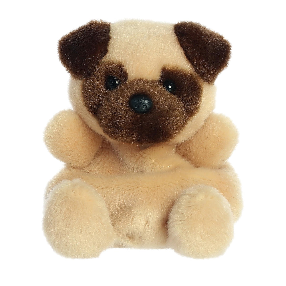 Aurora Frankie Pug Palm Pals front view highlighting palm-sized display buddy