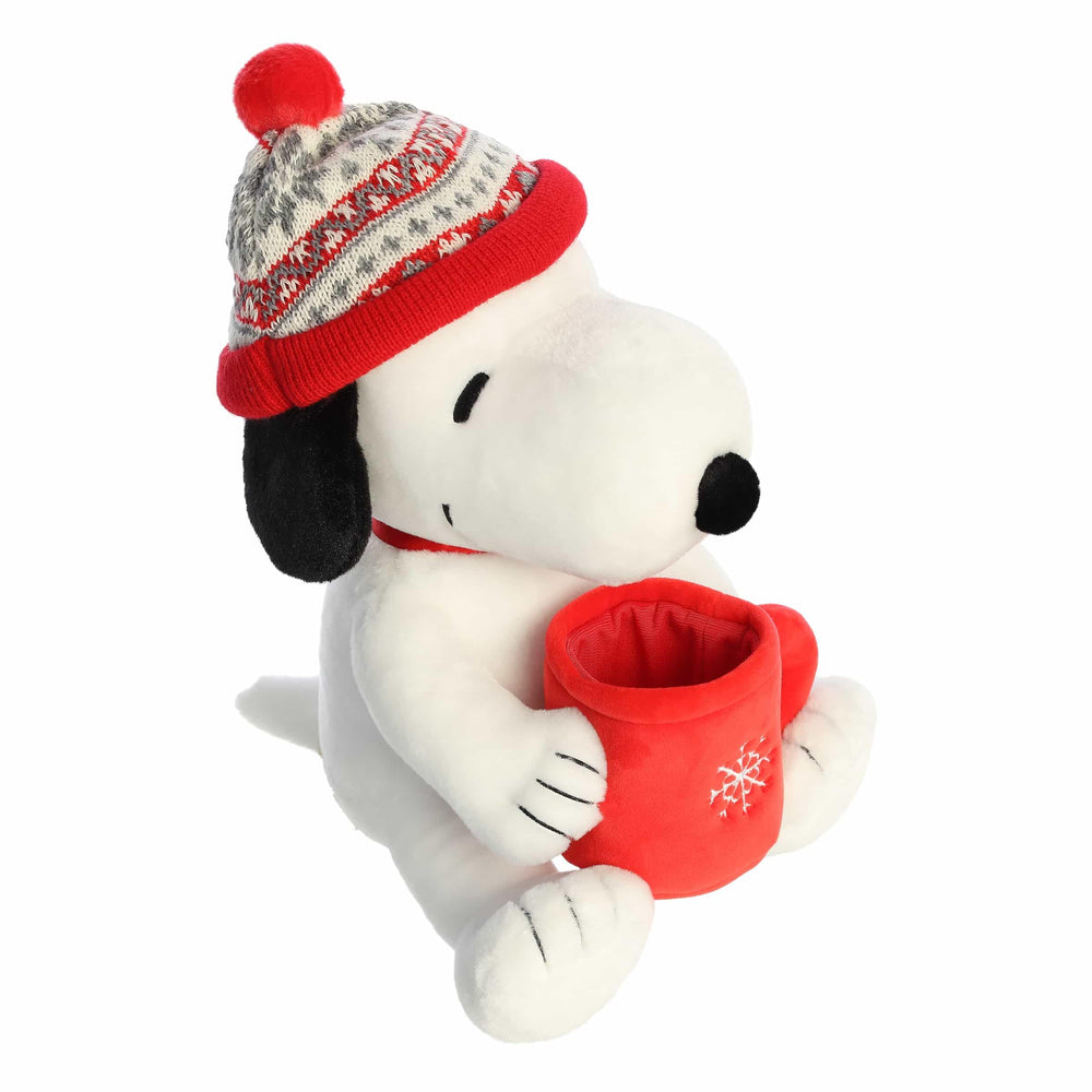 Aurora Gift-ready Snoopy stuffed animal, ideal for stocking stuffers and collectors.