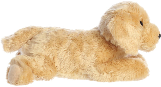 Aurora Goldie stuffed animal with soft plush fabric, a cozy bedtime companion