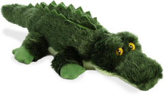 Aurora Gotcha mini Flopsie alligator close-up showing soft green plush for cuddling.