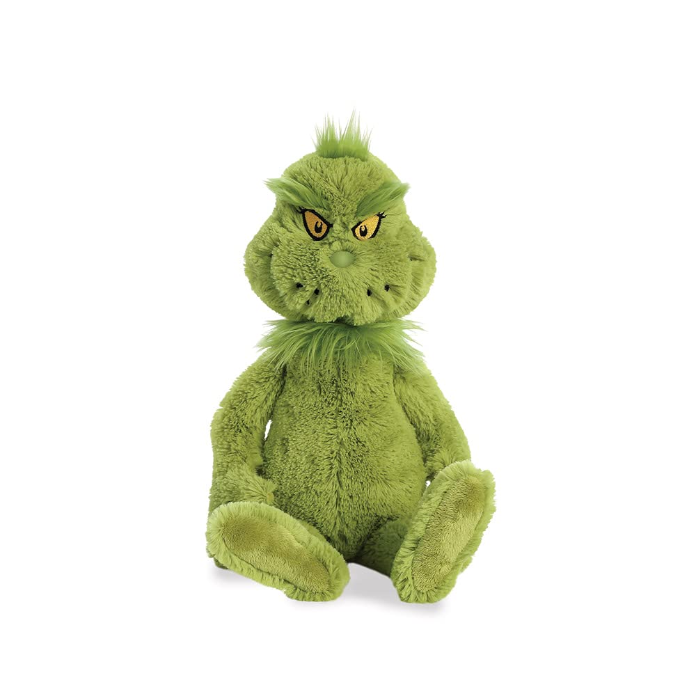 Aurora Grinch plush safe for all ages, family-friendly cuddling