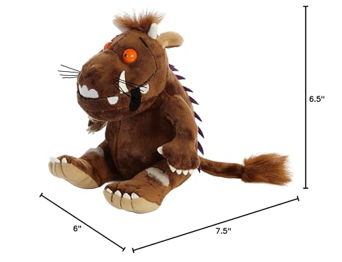 Aurora Gruffalo stuffed animal being held, perfect for bedtime stories and hugs