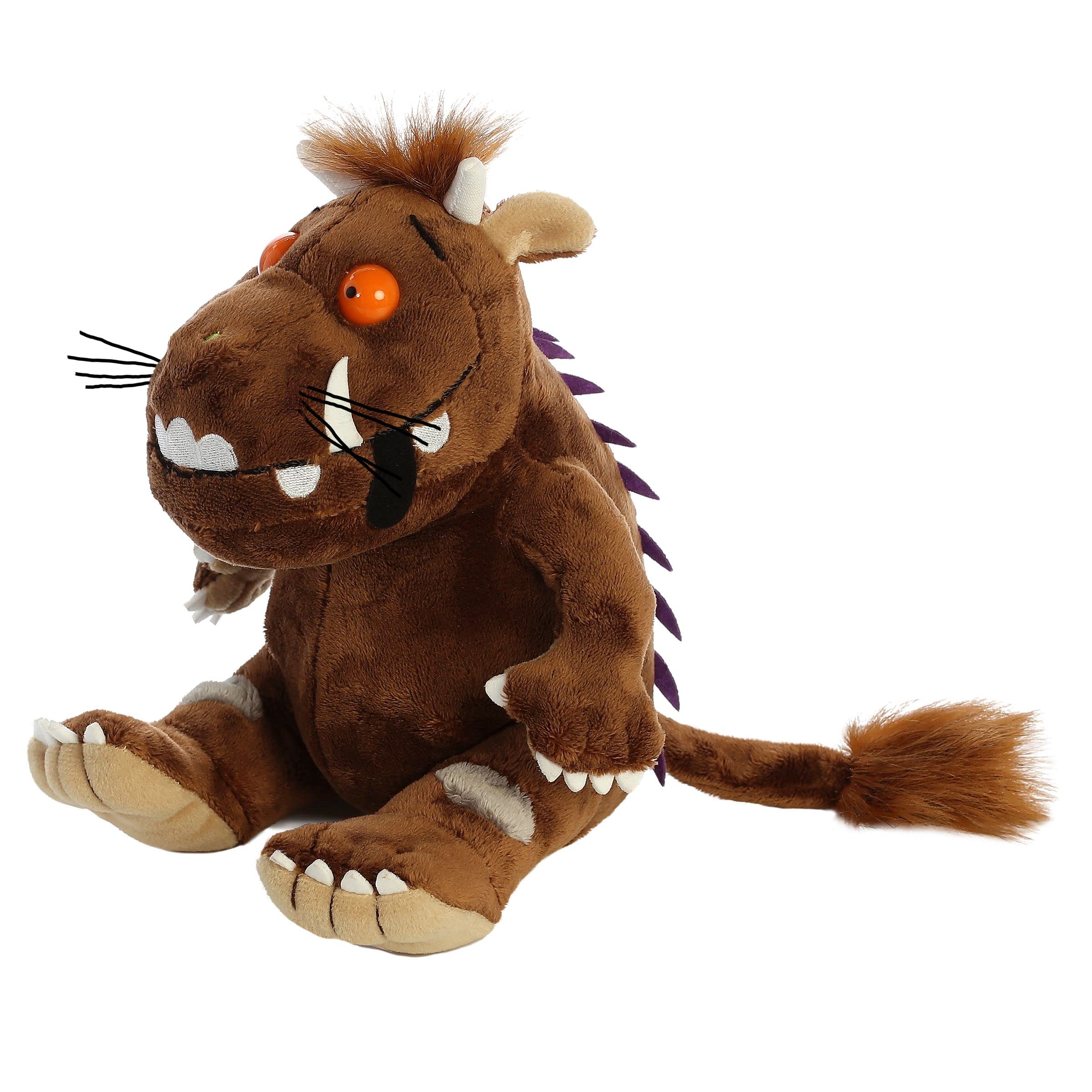 Aurora Gruffalo stuffed animal close-up eyes shown for safety and lasting pretend play