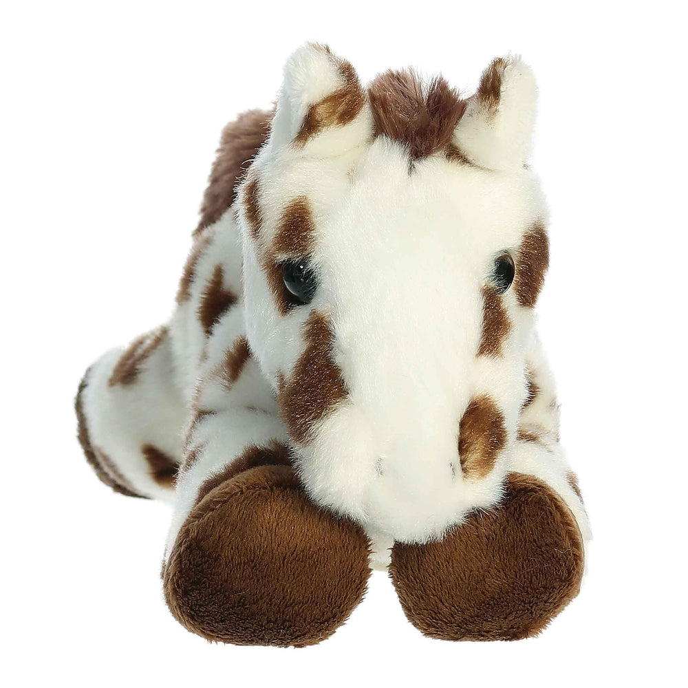 Aurora Gypsy mini Flopsie horse plush with soft fur ideal for travel and storytelling