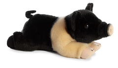 Aurora Hampshire Pig Miyoni plush side view, ideal for cuddling and storytelling.