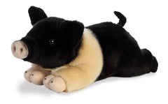 Aurora Hampshire Pig Miyoni tail detail adds whimsy to display.