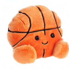 Aurora Hoops plush with fluffy texture, ideal desk companion.