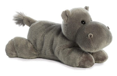 Aurora Howie Hippo front view shows a cuddly 12-inch plush ideal for imaginative play