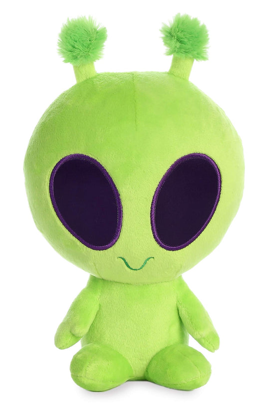 Aurora Interstellar Cuties glowing green eyes showcase interactive sleep-time glow.