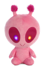 Aurora Interstellar Cuties pink plush with glowing eyes for cozy nighttime fun