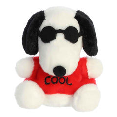 Aurora Joe Cool Palm Pal plush with red shirt and sunglasses for nostalgic display.