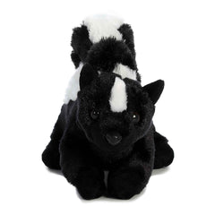 Aurora Lil' Sachet skunk plush fluffy tail highlights cuddle-friendly design for kids.