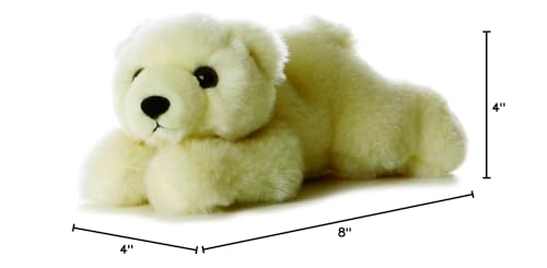 Aurora Lil Slushy Mini Flopsie on belly pose, ideal for easy play and hugs anytime.