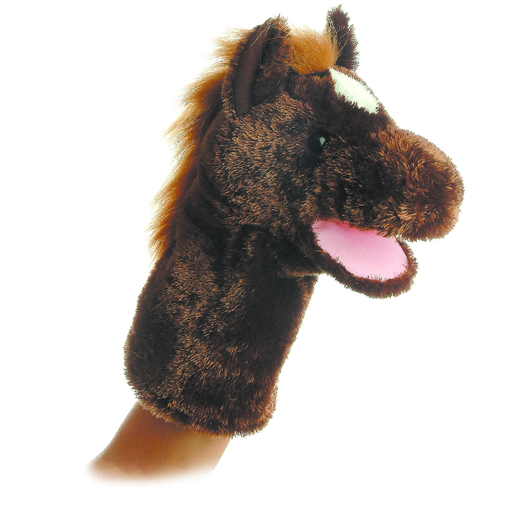 Aurora Lonestar puppet with a cheerful smile for playful storytelling and cuddly role-play