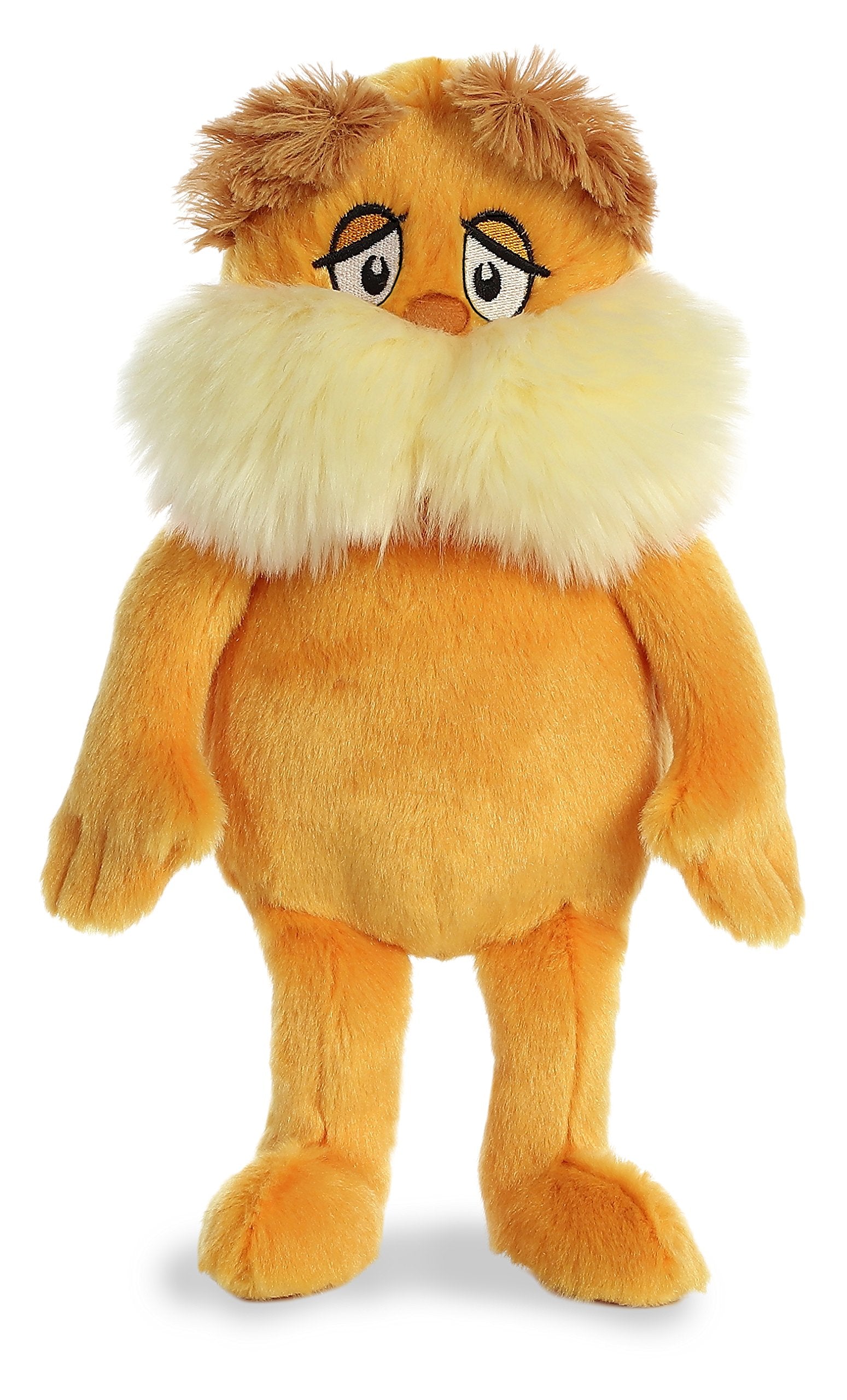 Aurora Lorax plush 11-inch, soft and huggable, perfect for cozy playtime.