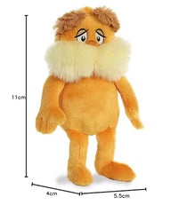Aurora Lorax plush bean pellets provide stability for safe, steady play.
