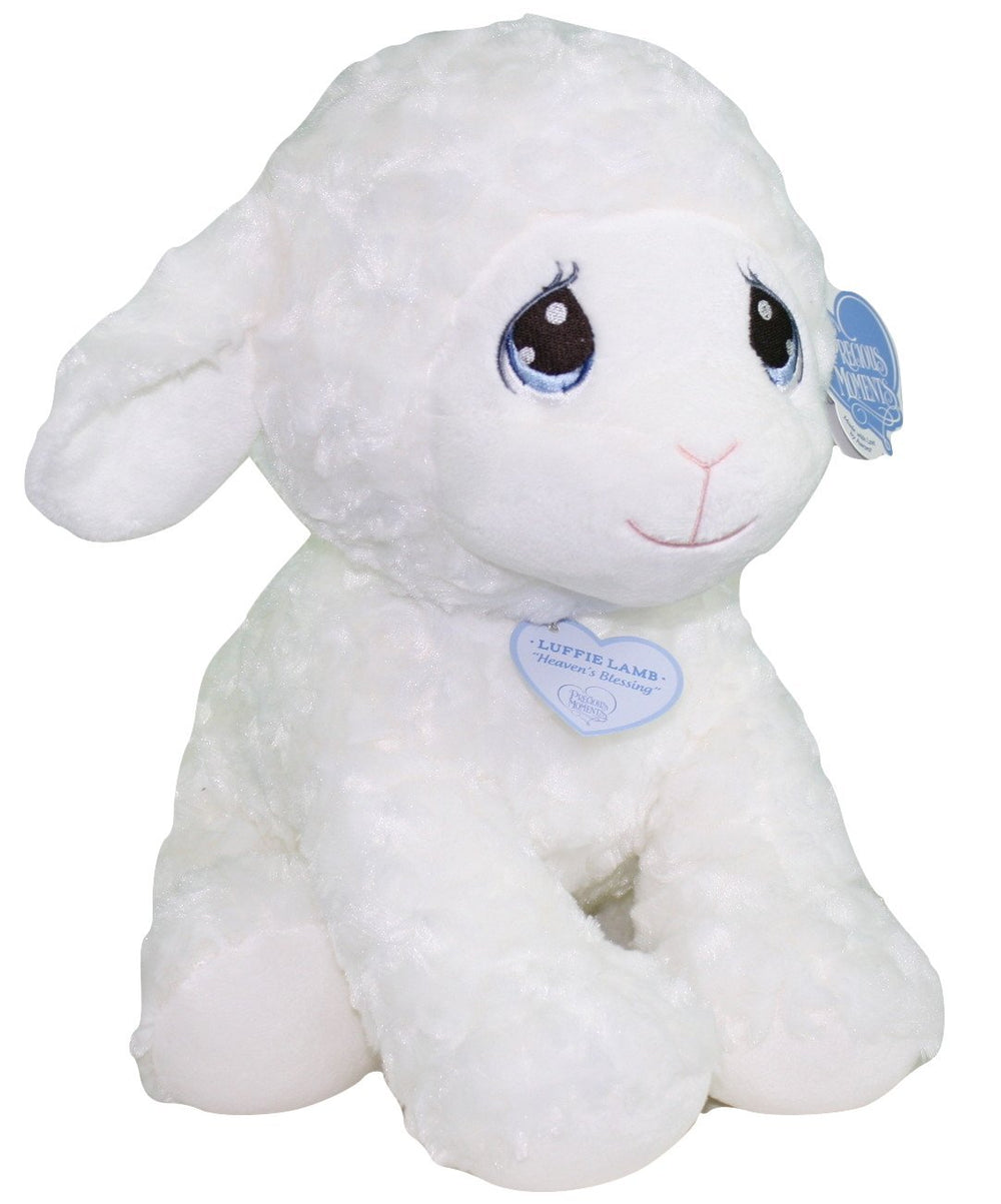 Aurora Luffie Lamb plush with heart tag for comforting snuggles and inspirational moments.