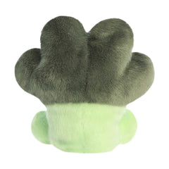 Aurora Luigi Broccoli plush in hand, ideal portable companion for travel or desk decor