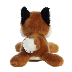 Aurora Maple Fox plush lies softly for cozy playtime.