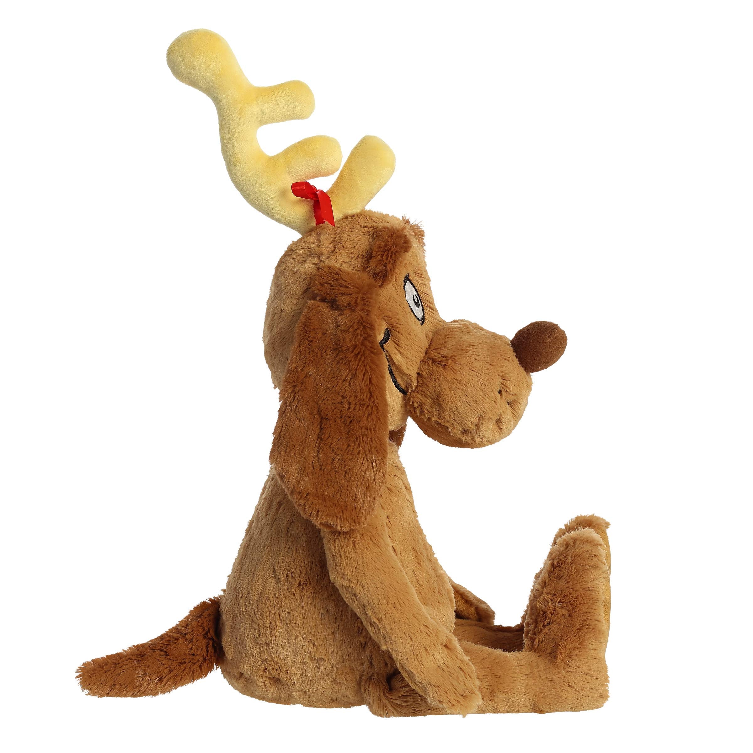 Aurora Max antler-detail plush features playful accessory for imaginative stories