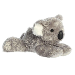Aurora Melbourne Koala Mini Flopsie face detail for cozy hugs and gentle play.