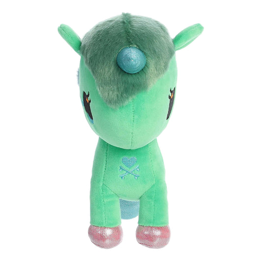 Aurora Mermicorno Isla plush with colorful design, perfect for kids' bedtime comfort.