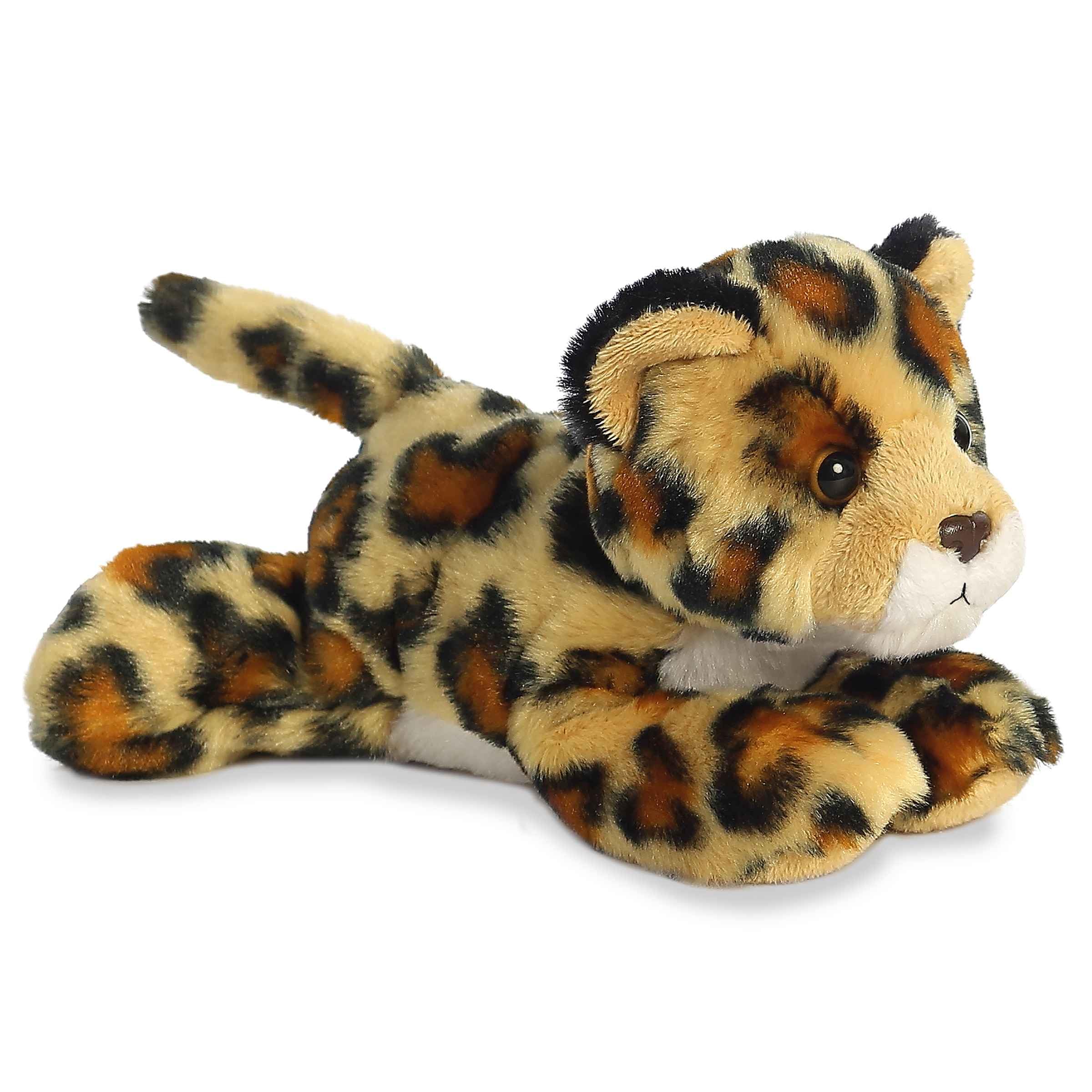 Aurora Amazon Jaguar plush 8-inch close-up shows velvet fur and detailed spots