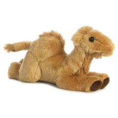 Aurora Mini Flopsie Camel with soft golden fur, perfect for cuddling and imaginative play.