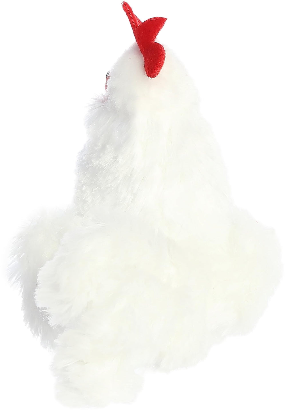 Aurora Mini Flopsie Chicken plush in belly-rest pose invites easy, fun play sessions.