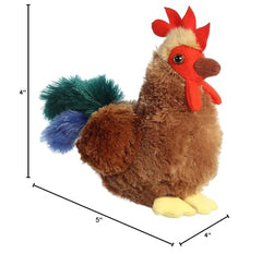 Aurora Mini Flopsie Cocky Rooster blends cuteness with durable materials