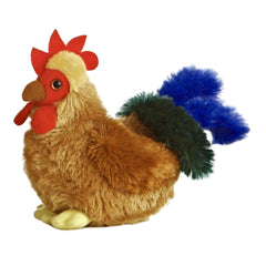 Aurora Cocky Rooster plush, 6-inch, ideal for cuddling and play