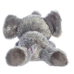 Aurora Ellie resting-on-belly plush pose, ideal for easy play sessions.
