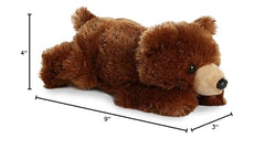 Aurora Mini Flopsie Grizzly Bear 9-inch plush, travel-ready for on-the-go adventures