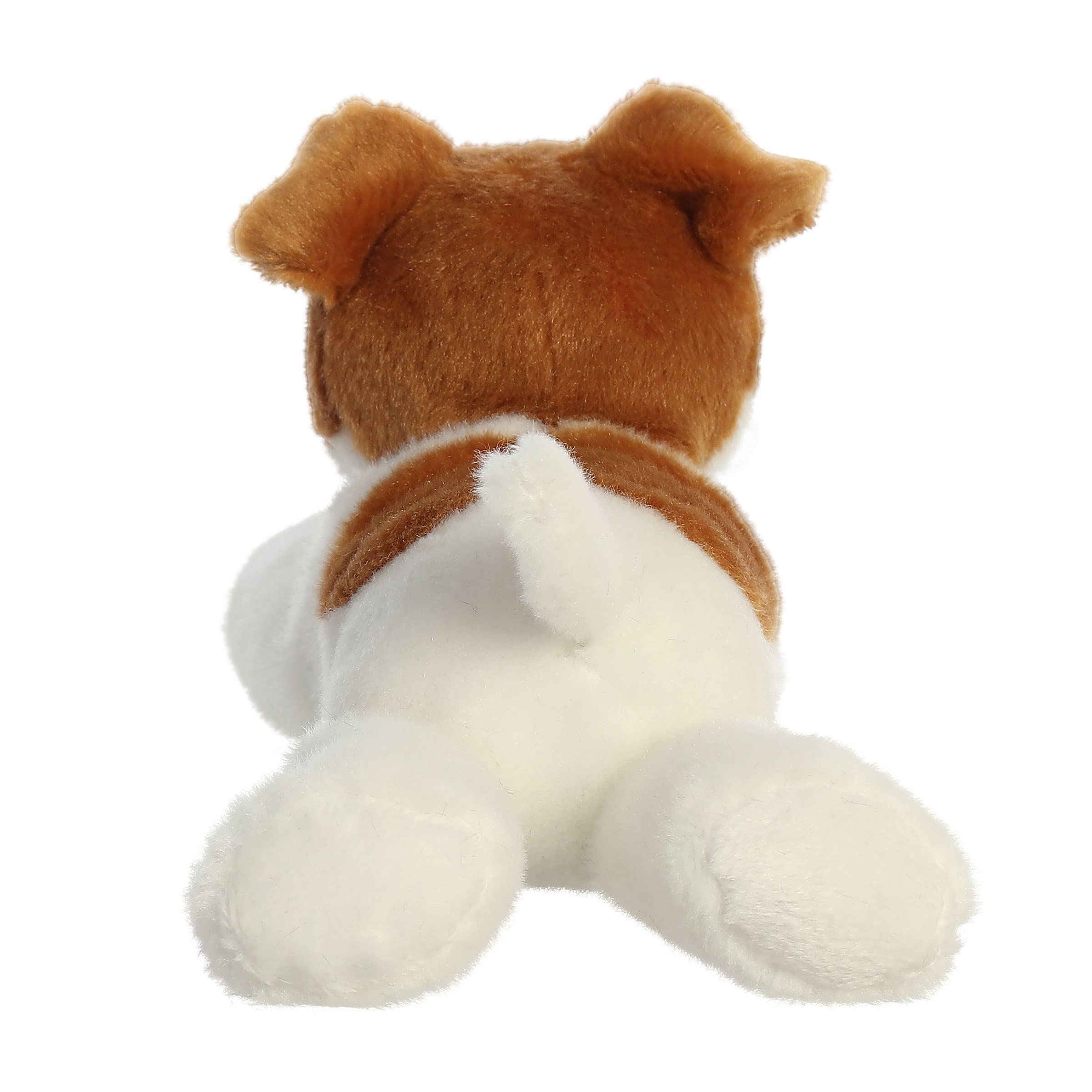 Aurora Jackie Russell Mini Flopsie brown patches add charm.