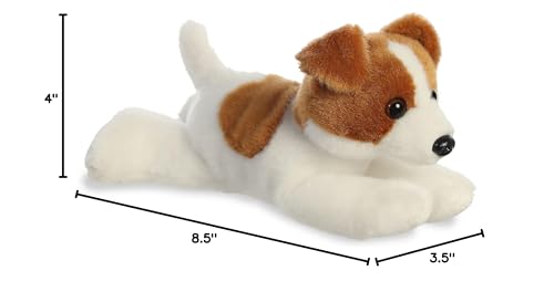 Aurora Jackie Russell Mini Flopsie resting pose supports easy play.