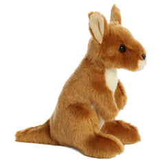 Aurora Mini Flopsie Kangaroo lying belly shows easy play demonstration