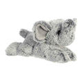 Aurora Leroy Elephant plush in gray with floppy ears, ideal for cuddles and imaginative play.