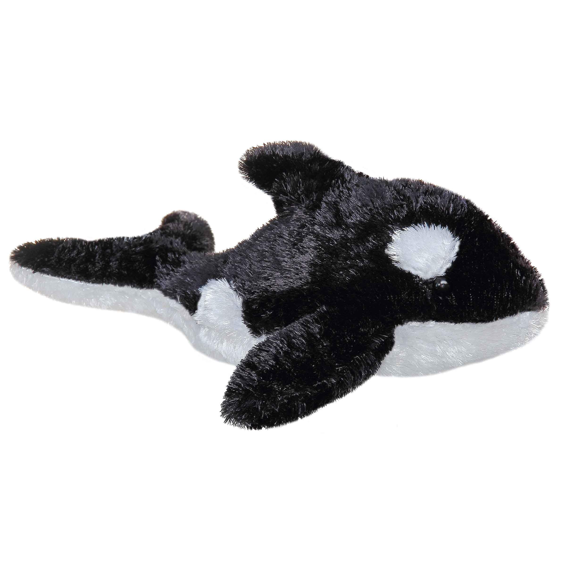 Aurora Mini Flopsie Orca plush for cuddling and imaginative play.