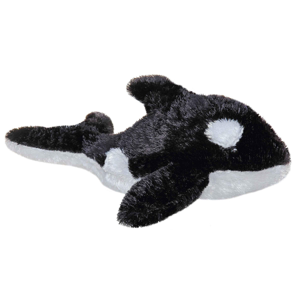 Aurora Mini Flopsie Orca plush for cuddling and imaginative play.