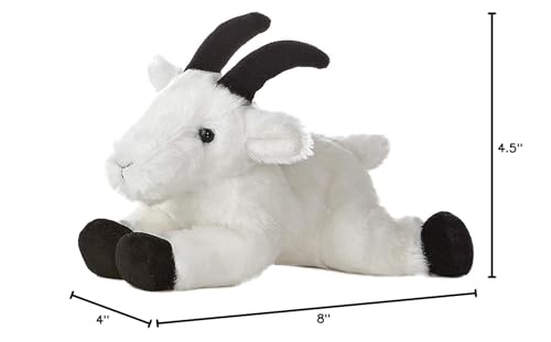 Aurora Mini Flopsie Rocky Mountain Goat—belly-rest design for easy play and posing.